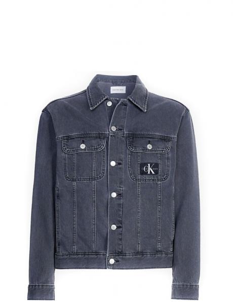 CALVIN KLEIN Jeans vīriešu melna džinsa jaka Regular 90s denim jacket 