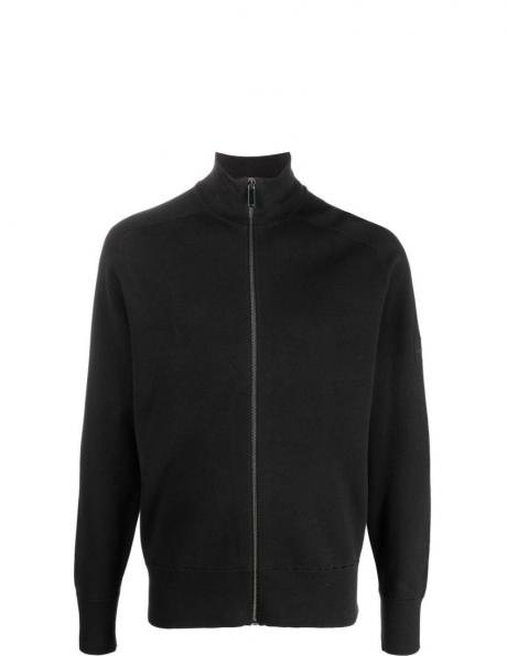 CALVIN KLEIN vīriešu melna jaka Milano stitch zip jacket 