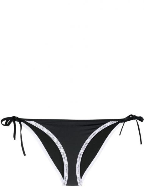 CALVIN KLEIN UW sieviešu melnas apakšbikses String side tie 