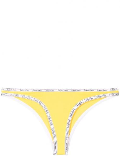 CALVIN KLEIN UW sieviešu dzeltenas peldkostīma apakšbikses Bikini swim 
