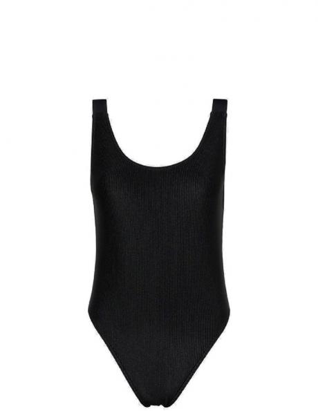 CALVIN KLEIN UW sieviešu melns peldkostīma kostīms Scoop back one piece 