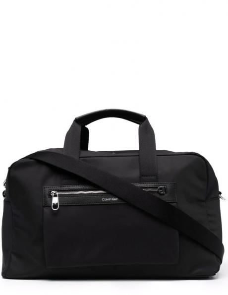 CALVIN KLEIN vīriešu melna soma ELEVATED WEEKENDER 