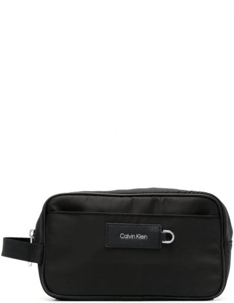 CALVIN KLEIN vīriešu melna kosmētikas soma ELEVATED WASHBAG 