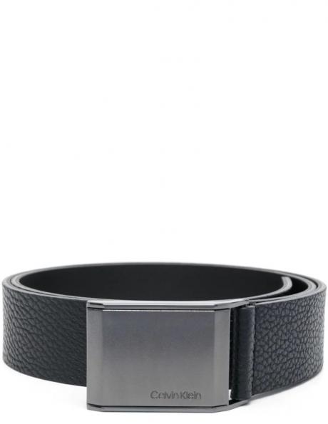 CALVIN KLEIN vīriešu melna josta BEVELED PLAQUE PB 35MM 