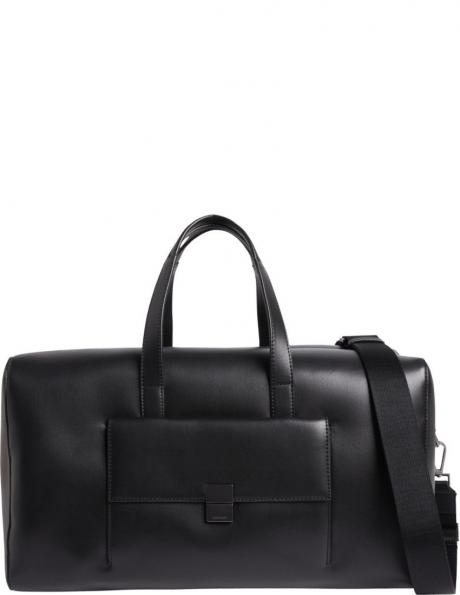 CALVIN KLEIN vīriešu melna soma Iconic hardware weekender 