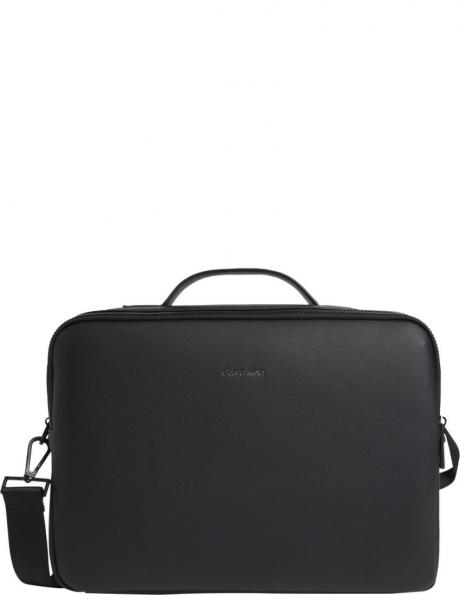 CALVIN KLEIN vīriešu melna klēpjdatoru soma Pique laptop bag 