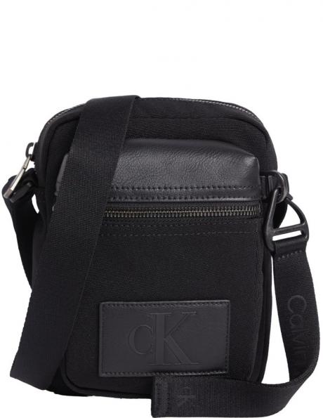 CALVIN KLEIN JEANS vīriešu melna soma pār plecu Tagged reporter mix 