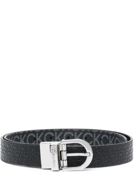 CALVIN KLEIN sieviešu melna josta MUST RD BUCKLE REV 2.5 BELT 