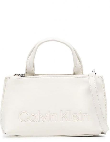 CALVIN KLEIN sieviešu gaiša soma pār plecu SET TOTE 