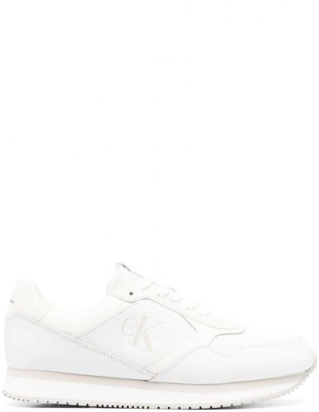 CALVIN KLEIN JEANS vīriešu balti ikdienas apavi RETRO LTH-PU PATCH 