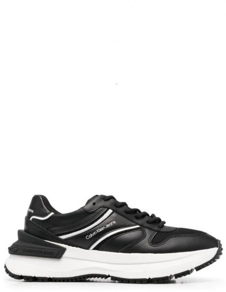 CALVIN KLEIN JEANS sieviešu melni ikdienas apavi CHUNKY SNEAKER RIBBON W 