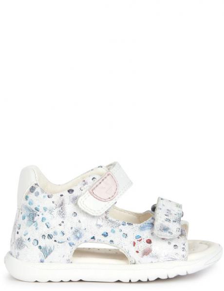 GEOX krēmīgas / smilšu sandales meitenēm SANDALS MACCHIA 