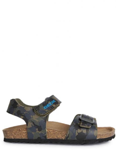 GEOX zaļas sandales zēniem GHITA SANDALS 