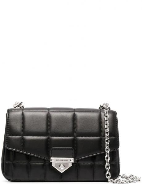 MICHAEL KORS sieviešu melna soma pār plecu LG chain shoulder bag 