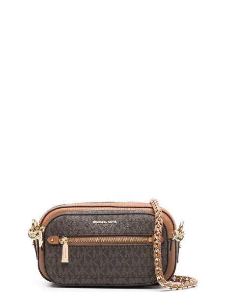 MICHAEL KORS sieviešu brūna soma pār plecu 5 in 1 camera crossbody 