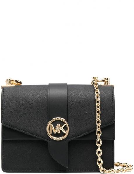 MICHAEL KORS sieviešu melna soma pār plecu SM conv crossbody 