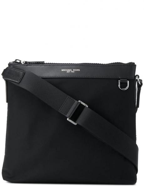 MICHAEL KORS vīriešu melna soma pār plecu Crossbody 