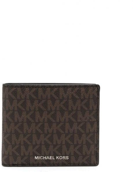 MICHAEL KORS vīriešu brūns maks Billfold wallet 