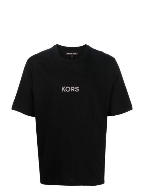 MICHAEL KORS vīriešu melns krekls Emb logo tee 