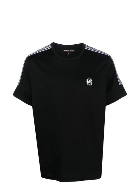 MICHAEL KORS vīriešu melns krekls New evergreen logo tee 