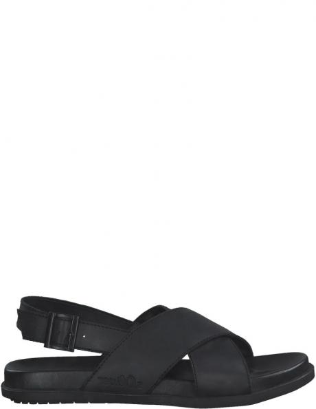 S. OLIVER vīriešu melnas sandales SANDALS 