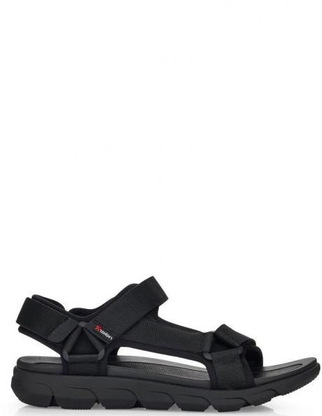 RIEKER REVOLUTION vīriešu melnas sandales SANDALS 