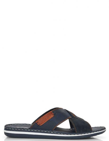 RIEKER vīriešu zilas čības SLIPPERS 