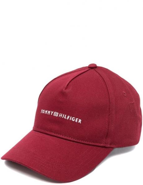 TOMMY HILFIGER vīriešu sarkana cepure TH HORIZON CAP 