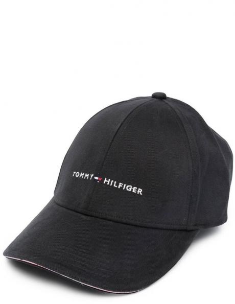 TOMMY HILFIGER vīriešu melna cepure TH CORPORATE CAP 