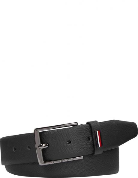 TOMMY HILFIGER vīriešu melna josta Business 3.5 man belt 