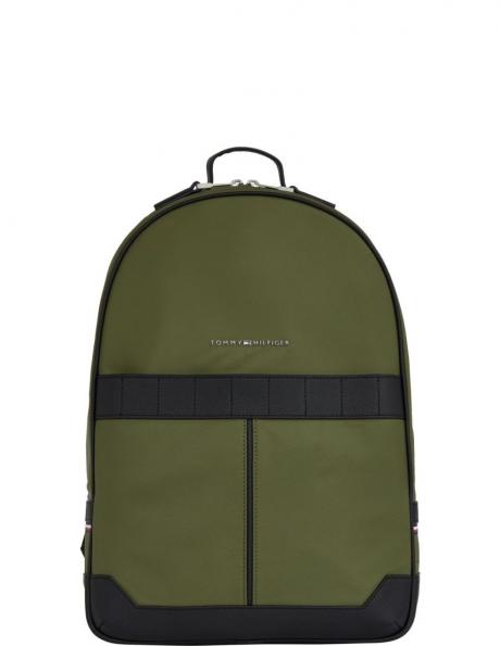 TOMMY HILFIGER vīriešu zaļa mugursoma Elevated backpack 