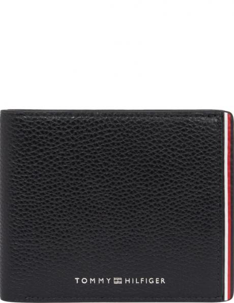 TOMMY HILFIGER vīriešu melns maks Corporate cc and coin wallets 