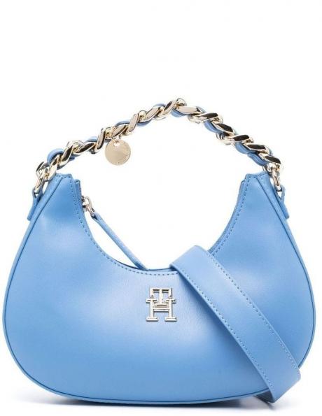 TOMMY HILFIGER sieviešu zila soma TH CHIC CROSSOVER 