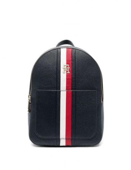 TOMMY HILFIGER sieviešu zila mugursoma EMBLEM BACKPACORP 