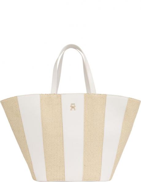 TOMMY HILFIGER sieviešu gaiša soma Summer tote 