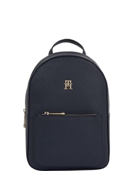 TOMMY HILFIGER sieviešu zila mugursoma Emblem backpack 