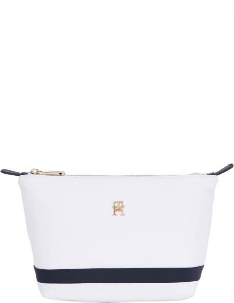 TOMMY HILFIGER sieviešu zila kosmētikas soma Poppy washbag stripes 