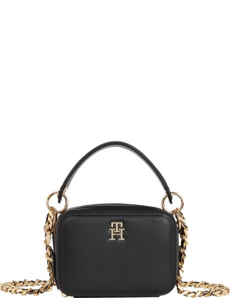 TOMMY HILFIGER sieviešu melna soma Chic trunk crossbody 
