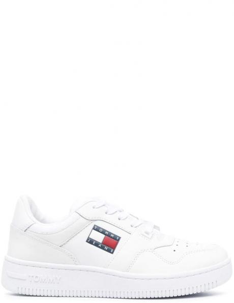 TOMMY JEANS sieviešu balti ikdienas apavi Retro basket sport shoe 