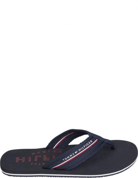 TOMMY HILFIGER vīriešu zilas pludmales čības Corporate beach sandal 