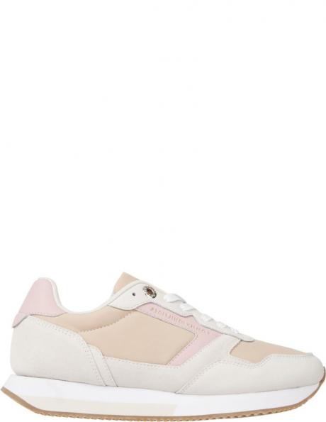 TOMMY HILFIGER sieviešu rozā ikdienas apavi Essential runner sport shoe 