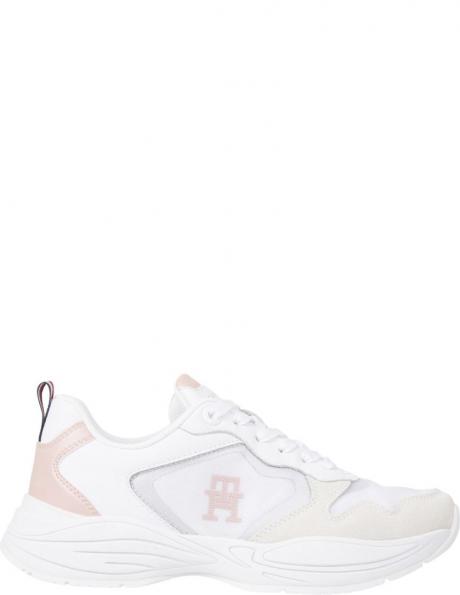 TOMMY HILFIGER sieviešu balti ikdienas apavi Sporty runner sport shoe 