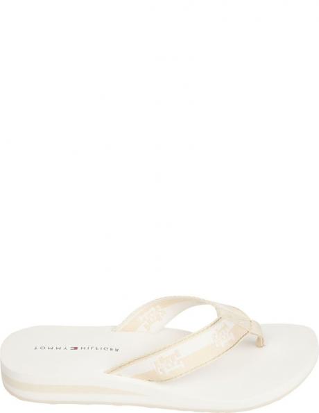 TOMMY HILFIGER sieviešu gaišas čības Colorblock webbing sandal 