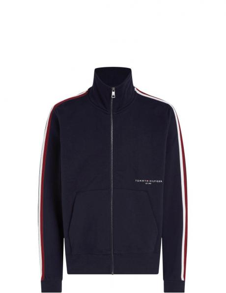 Tommy Hilfiger vīriešu zila viegla jaka GLOBAL STRIPE TAPE ZIP jacket 