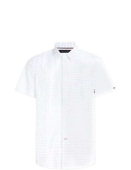 Tommy Hilfiger vīriešu balts krekls AIR COTTON CHECK RF SHIRT 