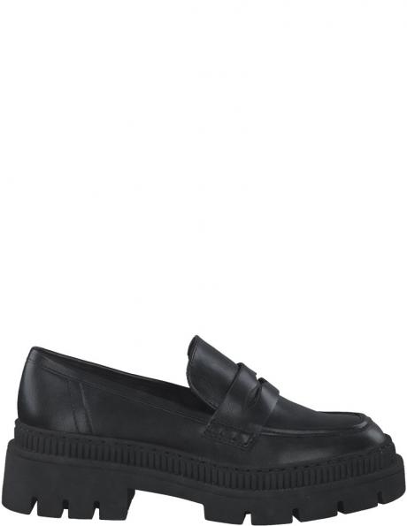 MARCO TOZZI sieviešu melni zempapēžu apavi LOAFERS 