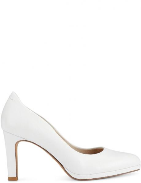 Tamaris sieviešu balti eleganti apavi ar papēdi FORMAL 
