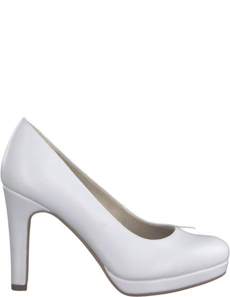 Tamaris sieviešu balti eleganti augstpapēžu apavi PUMPS 