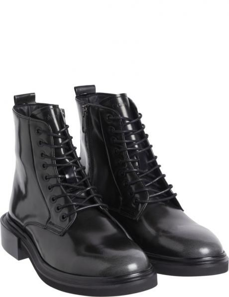 CALVIN KLEIN vīriešu melni zābaki Lace up boot 