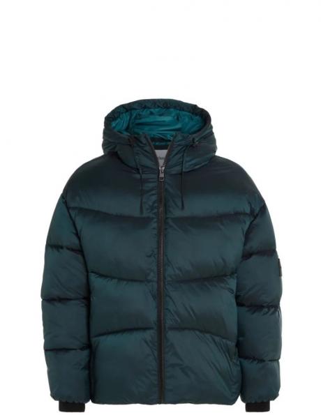 CALVIN KLEIN JEANS vīriešu zila, silta jaka Two tone ripstop puffer 